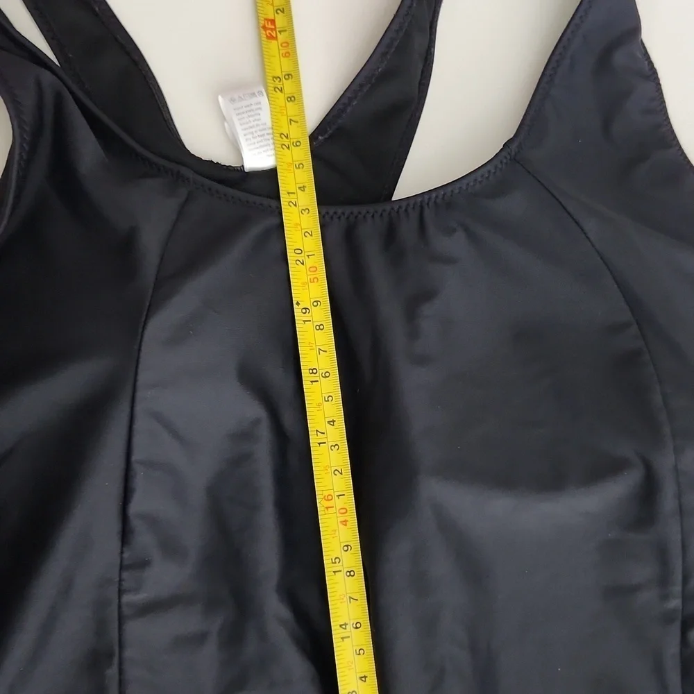 Zeraca Womens Swimsuit Shorts Size L One Piece Black Size 12 TO 14